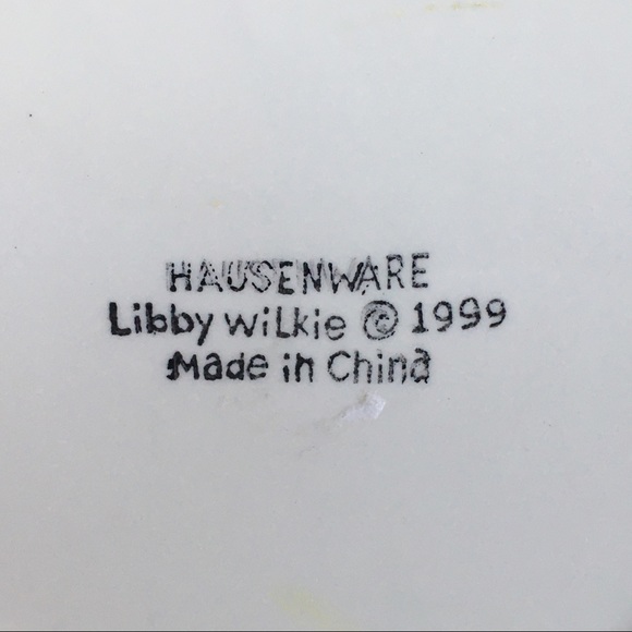 Utensil Crock Hausenware Libby Wilke vi rage Ceramic Stoneware yellow roses - Picture 7 of 13